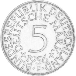 5 DM Kursmünze 1956 F