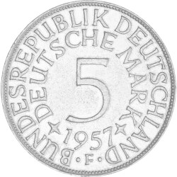 5 DM Kursmünze 1957 F