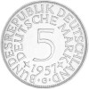 5 DM Kursmünze 1957 G