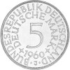 5 DM Kursmünze 1960 J