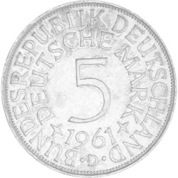 5 DM Kursmünze 1961 D