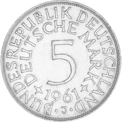 5 DM Kursmünze 1961 J