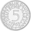 5 DM Kursmünze 1963 F
