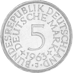 5 DM Kursmünze 1963 J