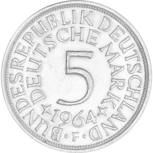 5 DM Kursmünze 1964 F