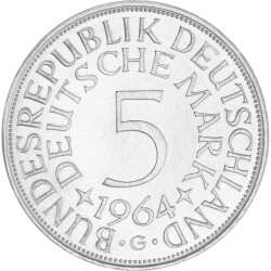 5 DM Kursmünze 1964 G