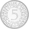 5 DM Kursmünze 1969 J