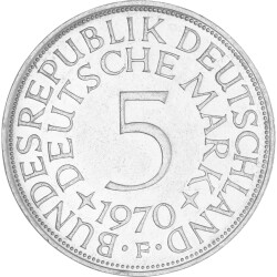 5 DM Kursm&uuml;nze 1970 F