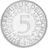 5 DM Kursmünze 1970 J