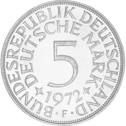5 DM Kursmünze 1972 F