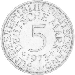 5 DM Kursmünze 1973 J