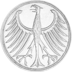 5 DM Kursmünze 1973 J