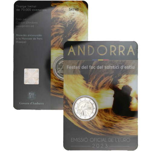 2 Euro Gedenkmünze Andorra 2023 st -  Sommersonnenwende