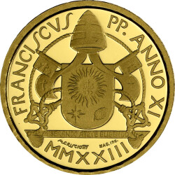 10 Euro Gedenkmünze Vatikan 2023 Gold PP - Die Taufe - im Etui