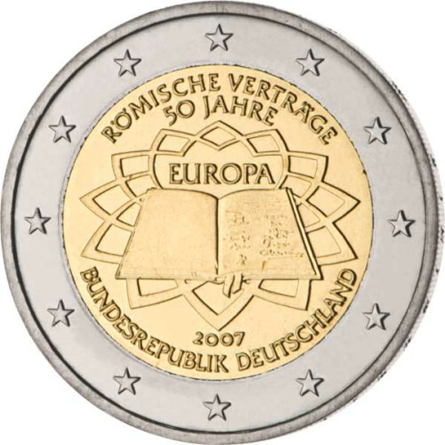 2 Euro Gedenkmünze Deutschland 2007 bfr. - Römische Verträge