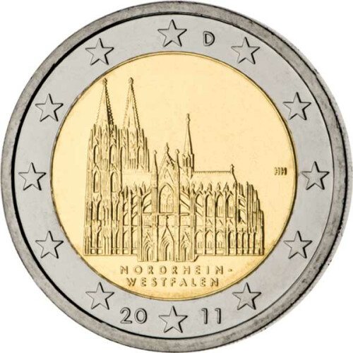 2 Euro Gedenkmünze Deutschland 2011 bfr. - Kölner Dom