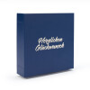 Geschenkschachtel f. einen Goldbarren in Blisterverp. „Herzlichen Glückwunsch“,  klassisch