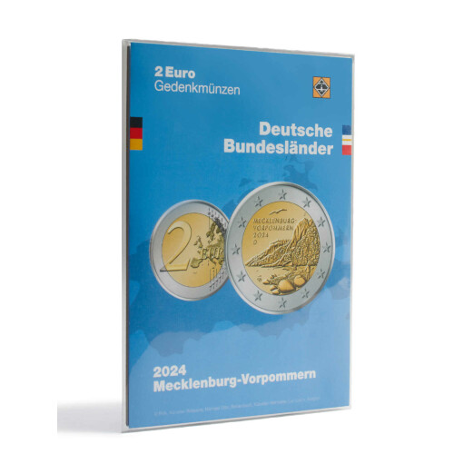 Münzkarte für deutsche 2-Euro-Gedenkmünze 2024 (Königsstuhl)