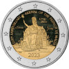 2 Euro Malta 2023 - Napoleon Bonaparte und die Franzosen auf Malta - coloriert / mit Farbe