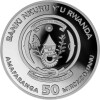 50 Francs Ruanda 2024 - 1 Unze Silber PP - Lunar: Jahr des Drachen