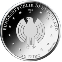 20 Euro Deutschland 2024 Silber bfr. - Grundgesetz