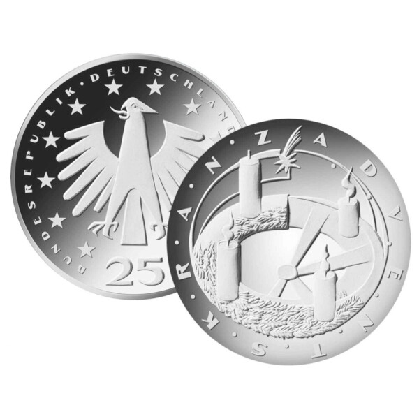 25 Euro Deutschland 2024 Silber PP - Weihnachten