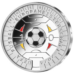 11 Euro Deutschland 2024 Silber bfr. - Fußball EM