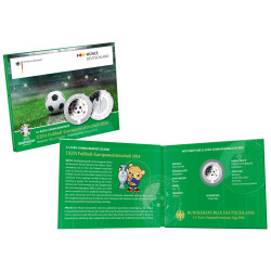 11 Euro Deutschland 2024 Silber PP - Fußball EM