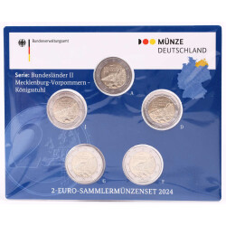 2 Euro Gedenkmünze Deutschland 2024 st - Königsstuhl - im Blister