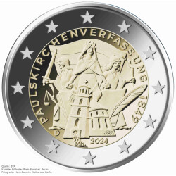 2 Euro Gedenkmünze Deutschland 2024 bfr. - Paulskirchenverfassung