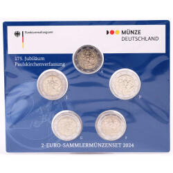 2 Euro Gedenkmünze Deutschland 2024 st - Paulskirchenverfassung - im Blister