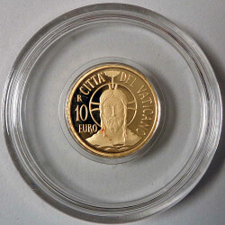 10 Euro Gedenkmünze Vatikan 2015 Gold PP - Die Taufe...