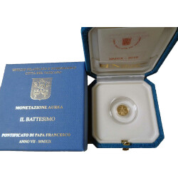 10 Euro Gedenkmünze Vatikan 2019 Gold PP - Die Taufe...