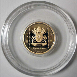 10 Euro Gedenkmünze Vatikan 2019 Gold PP - Die Taufe - im Etui