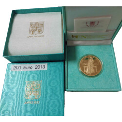 200 Euro Gedenkm&uuml;nze Vatikan 2013 Gold PP - Die...