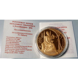 200 Euro Gedenkmünze Vatikan 2018 Gold PP - Die...