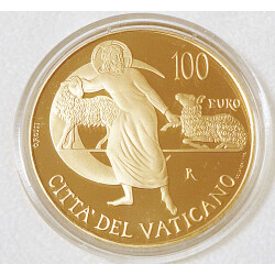 100 Euro Gedenkmünze Vatikan 2019 Gold PP - Lumen...