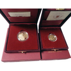 20 + 50 Euro Gold Gedenkmünzen-Set Vatikan 2008 -...