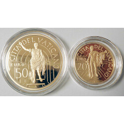 20 + 50 Euro Gold Gedenkmünzen-Set Vatikan 2010 -...