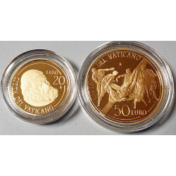 20 + 50 Euro Gold Gedenkmünzen-Set Vatikan 2011 -...
