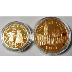 20 + 50 Euro Gold Gedenkmünzen-Set Vatikan 2016 -...