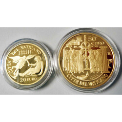 20 + 50 Euro Gold Gedenkmünzen-Set Vatikan 2019 -...