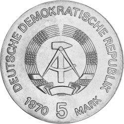 5 Mark DDR 1970 - Wilhelm Conrad Röntgen