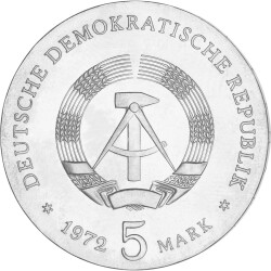 5 Mark DDR 1972 - Johannes Brahms
