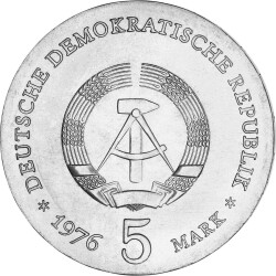 5 Mark DDR 1976 - Ferdinand von Schill
