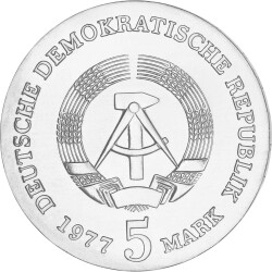 5 Mark DDR 1977 - Friedrich Ludwig Jahn