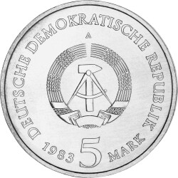 5 Mark DDR 1983 - Luther, Schlosskirche Wittenberg
