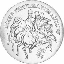 5 Mark DDR 1984 - Adolf Freiherr von L&uuml;tzow