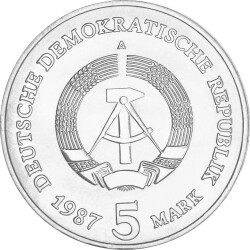 5 Mark DDR 1987 - Berlin Brandenburger Tor