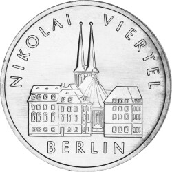 5 Mark DDR 1987 - Berlin, Nikolaiviertel